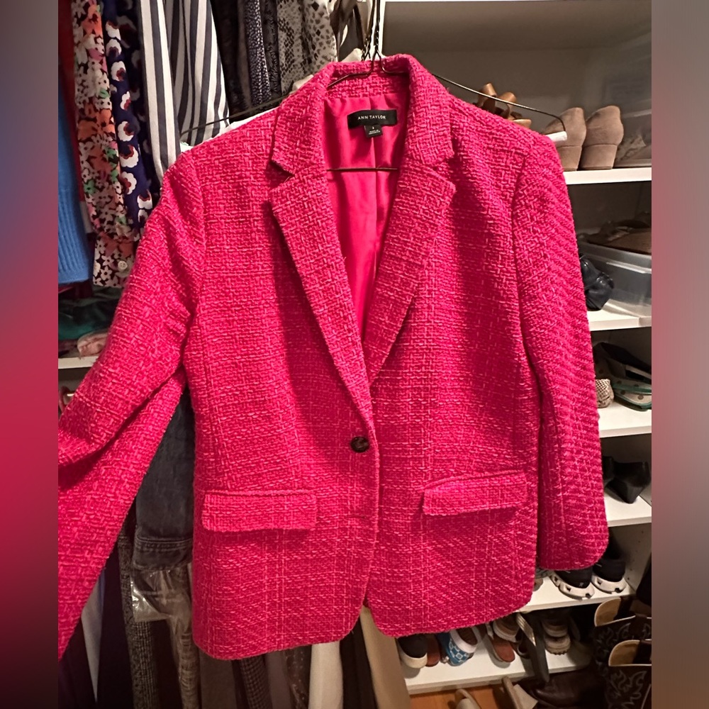 Ann Taylor Fuschia blazer